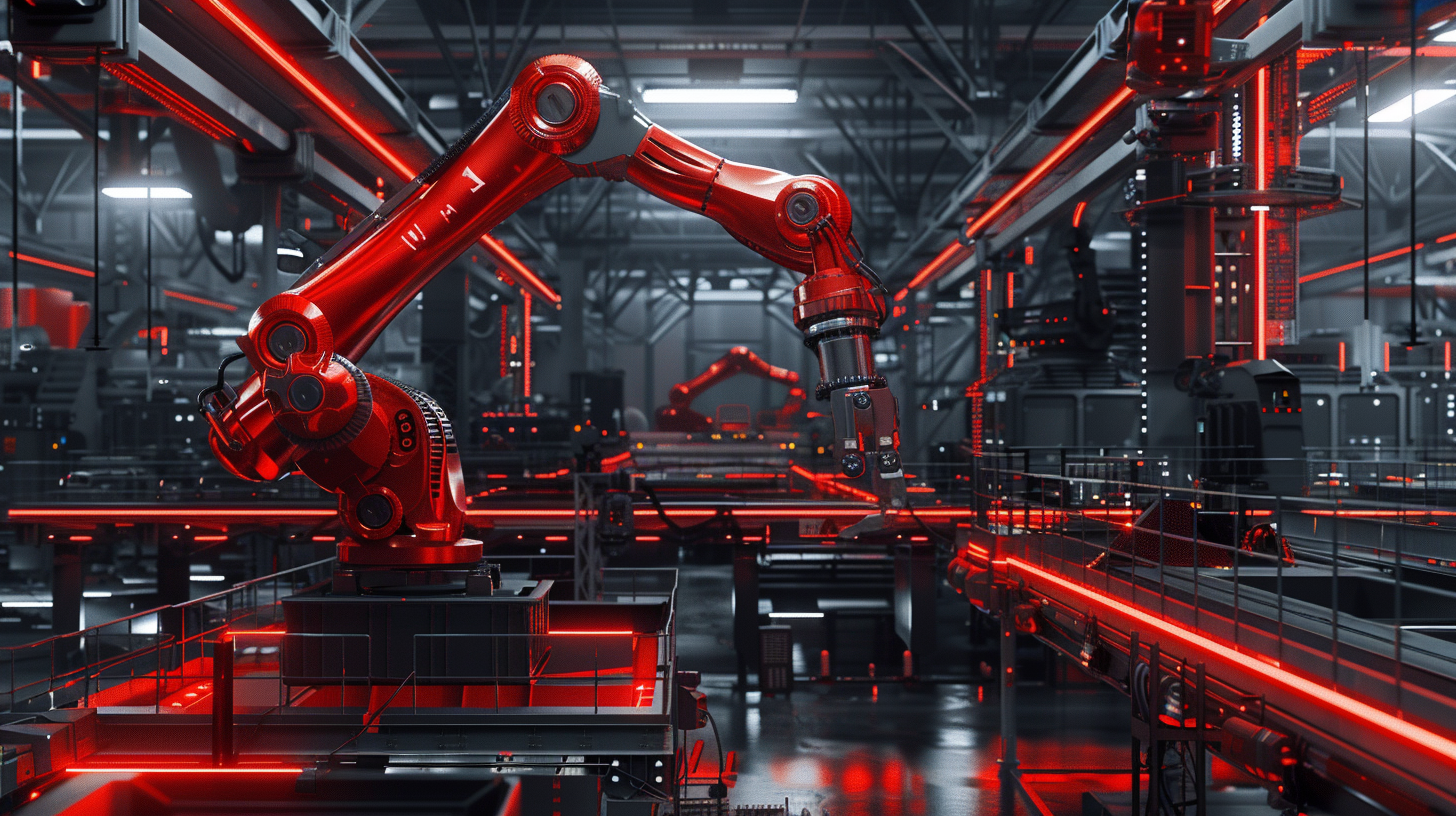 Large autonomous robotic system operating in an industrial environment