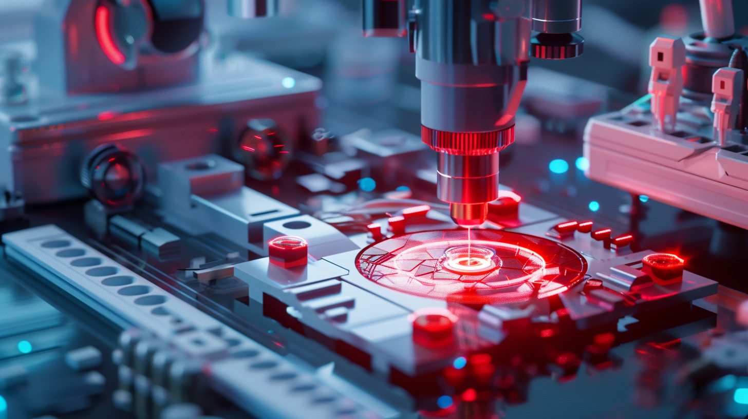 Modern clinical diagnostic device on a lab bench
