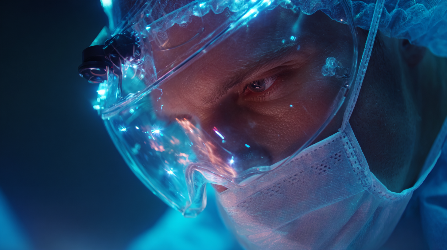 Surgeon practicing micro-procedures with AR-assisted instruments