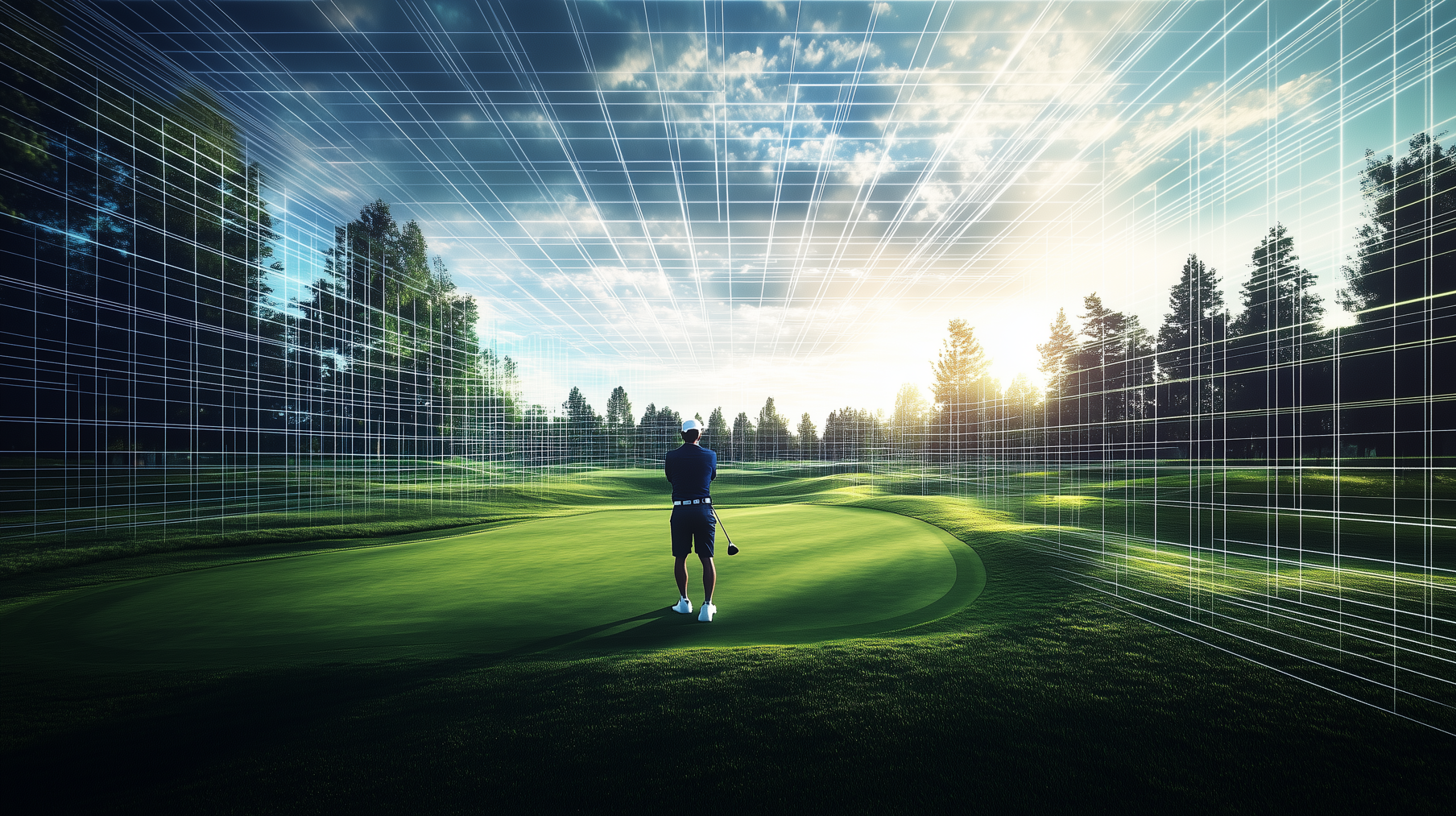 Cinematic luxury golf course at sunrise &mdash; Sizzle Golf
