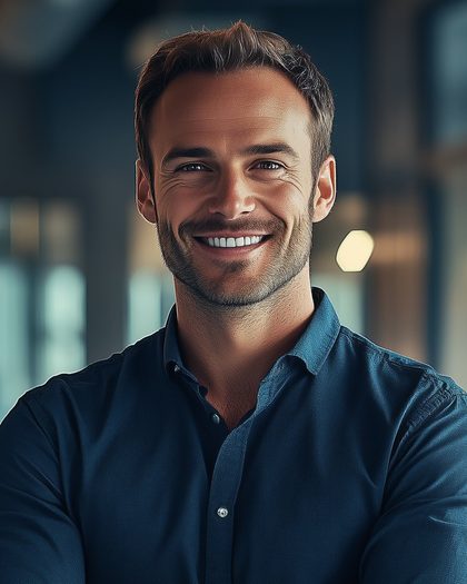 Synth Human in character for hr role-play
